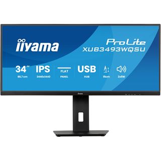 34" (86,36cm) iiyama ProLite XUB3493WQSU-B6 schwarz 3440x1440 1x