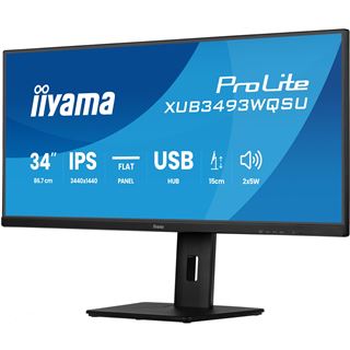 34" (86,36cm) iiyama ProLite XUB3493WQSU-B6 schwarz 3440x1440 1x