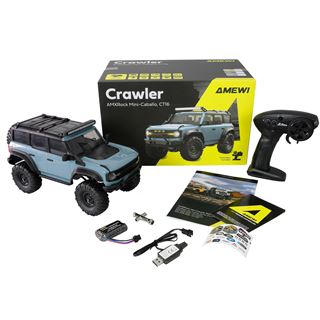 Amewi RC Crawler Mini-Cabalo AMXRock 4WD 1:16 RTR blau