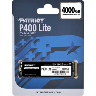 4TB Patriot P400 M.2 SSD Lite PCIe 4.0 3500/2700