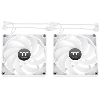 140x140x25mm Thermaltake CT140 Reverse ARGB Sync PC Cooling Fan White