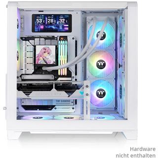 Thermaltake View 390 Air Snow Midi Tower ohne Netzteil weiss