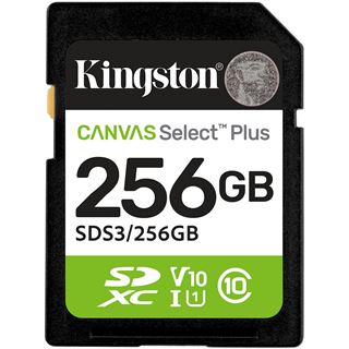 256GB Kingston Card SDXC Canvas Plus Gen3 C10 retail