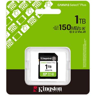 1TB Kingston Card SDXC Canvas Plus Gen3 C10 retail