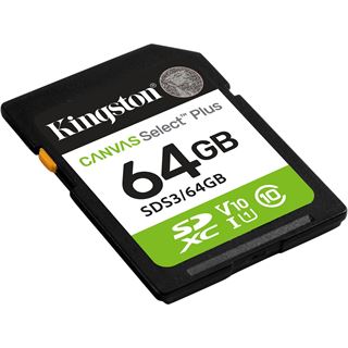 64GB Kingston Card SDXC Canvas Plus Gen3 C10 retail