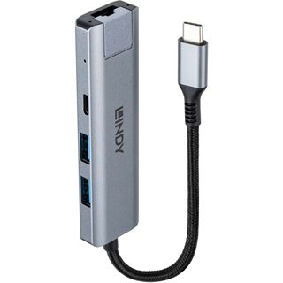 Lindy USB 3.2 Gen 2 Typ C Hub & Gigabit Ethernet