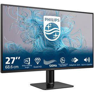 27" (68,58cm) Philips 27E2N2500 schwarz 2560x1440 1xDisplayPort