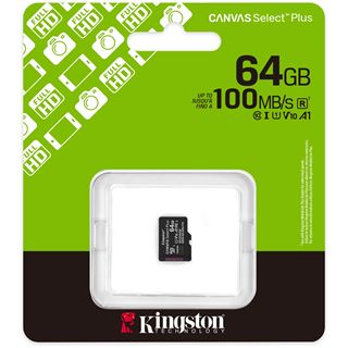64GB Kingston MicroSD Card SDXC Canvas+ Gen3 ohne Adapter retail