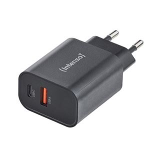Intenso Power Adapter 1x USB-A/1x USB-C 30W Black