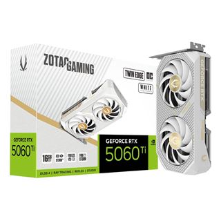 16GB ZOTAC GeForce RTX 5060 Ti Twin Edge OC White Edition Aktiv PCIe