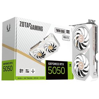 8GB ZOTAC GeForce RTX 5050 Twin Edge OC White Edition Aktiv PCIe 5.0