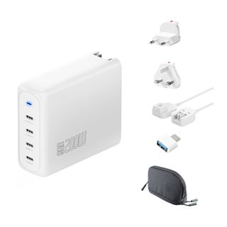 4SMARTS LADEGER. GAN FLEX PRO 200W 4 USB-C WEI TRAVEL EDITION
