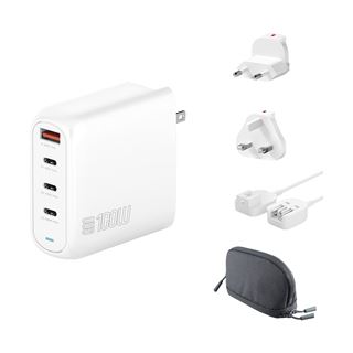 4SMARTS LADEGER. FLEX PRO 100W WEISS 3USB-C+1USB-A TRAVEL