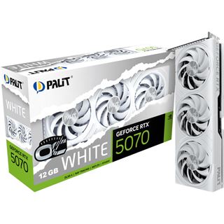 12GB Palit GeForce RTX 5070 White OC Aktiv PCIe 5.0 x16 (Retail)