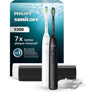 Philips Sonicare 5300 mit Etui Doppelpack Schwarz/Weiß