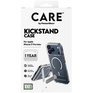 PanzerGlass CARE BY FEATURE CASE TRANSPARENT W. KICKSTAND IPHONE 17