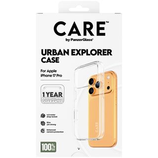 PanzerGlass CARE BY FLAGSHIP CASE TRANSPARENT W. CLEAR FRAME IPHONE