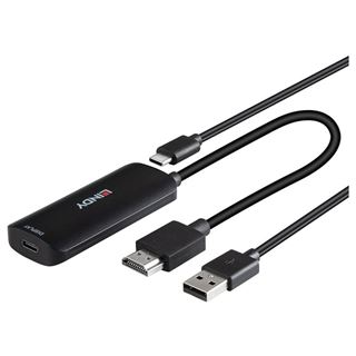 Lindy Konverter HDMI auf USB Typ C mit USB STromversorgung