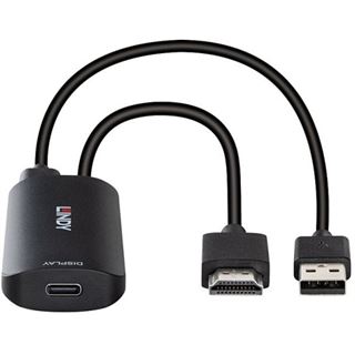 Lindy Konverter HDMI auf USB Typ C mit USB STromversorgung