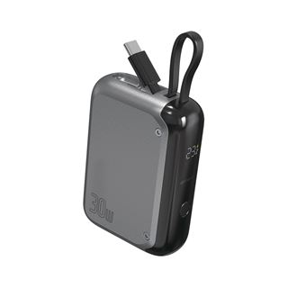 4smarts Powerbank Pocket mit USB-C Kabel 10000mAh. spacegrau