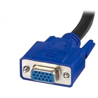 (€6,63*/1m) 3.00m Startech KVM Anschlusskabel VGA 15pol Stecker