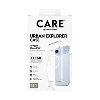 PanzerGlass CARE BY FLAGSHIP CASE TRANSPARE EXPLORER W. WHITE MAGSAFE