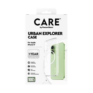PanzerGlass CARE BY FLAGSHIP CASE TRANSPARE W. WHITE MAGSAFE IPHONE 17