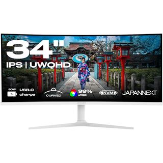 34" (86,36cm) JAPANNEXT JN-IPS340UWQHD60C-C65W-HS schwarz