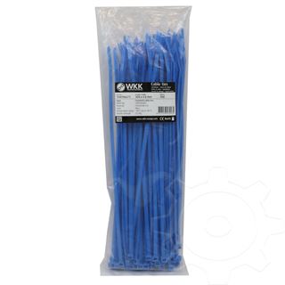 WKK Kunststoffkabelbinder Blau 300x4,8mm 100 St.