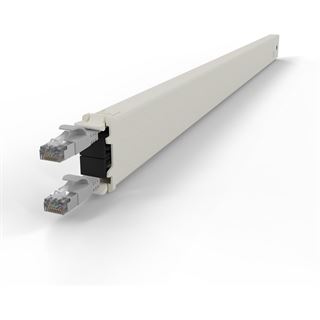 Patchbox Kassette Cat 6A 30HE STP 1,8m grau