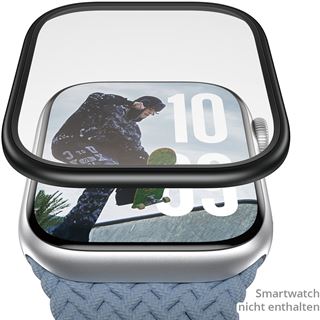 PanzerGlass Screen Protector w. black Metal Frame Apple Watch 42mm