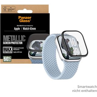 PanzerGlass Screen Protector w. black Metal Frame Apple Watch 42mm