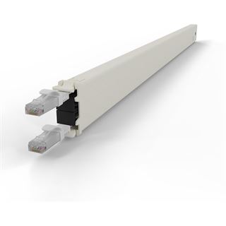 Patchbox Kassette Cat 6A 30HE UTP 1,8m wei&szlig;