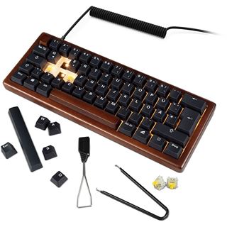 Sharkoon Gaming Tastatur Skiller SGK50S4 Gen2 Wood schwarz