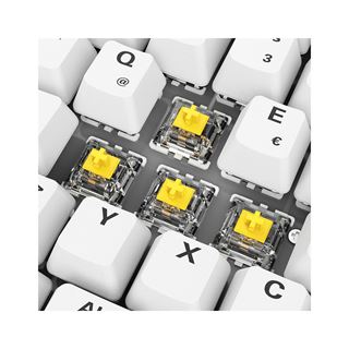 Sharkoon Gaming Tastatur Skiller SGK50S2 PBT wei?-gelb RGB