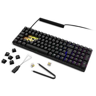 Sharkoon Gaming Tastatur Skiller SGK50S2 PBT schwarz-gelbRGB