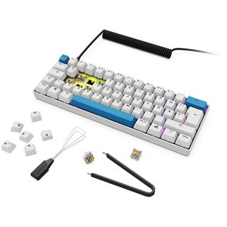 Sharkoon Gaming Tastatur Skiller SGK50S4 Gen2 PBT wei-gelRGB