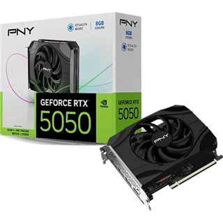 8GB PNY GeForce RTX 5050 Single Fan Aktiv PCIe 5.0 x16 (x8) (Retail)
