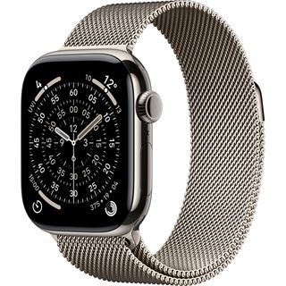 Apple Watch S11 2025 Titan Natur Cellular 42mm (Milanaise Armband