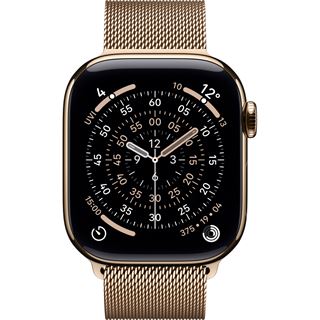 Apple Watch S11 2025 Titan Gold Cellular 42mm (Milanaise Armband gold)