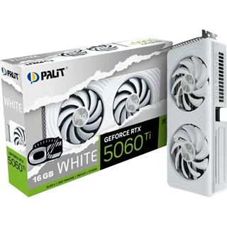 16GB Palit GeForce RTX 5060 Ti White OC Aktiv PCIe 5.0 x16 (x8)