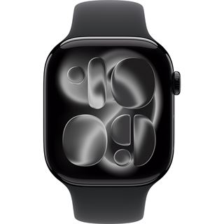 Apple Watch S11 Aluminium 46mm Diamantschwarz (Sportarmband schwarz)