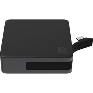 ZAGG Hub 4 Port, integr. 100W USB-C Ladekabel, 15W wireless charging