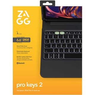 ZAGG Pro Keys 2 Bluetooth-Keyboard für iPad Pro 11 Zoll (M4)