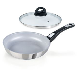 Genius Cerafit Steel Pfannen Set 2-tlg, 24cm, Edelstahl