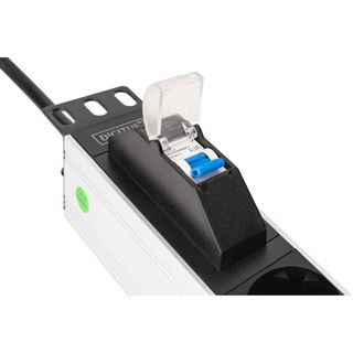 Digitus Steckdosenleiste 7-fach 19" Alu. 1HE schwarz