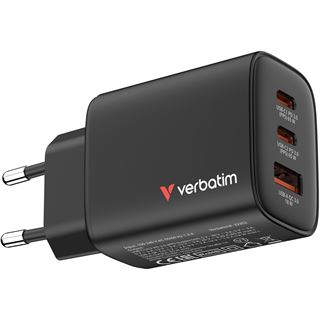 Verbatim Essentials Charger 3 Port 65W USB-A/C black