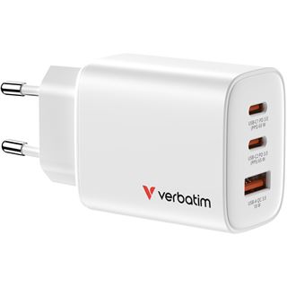 Verbatim Essentials Charger 3 Port 65W USB-A/C white