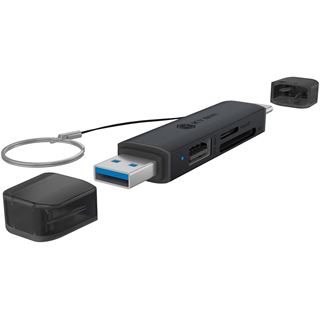 IcyBox Adapter USB 3.2 Gen1 3-in-1 Kartenleser USB Type-C/A