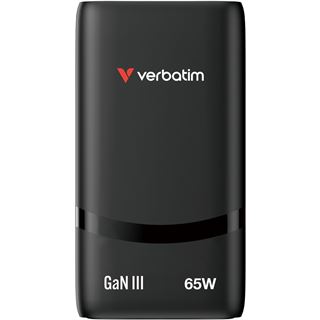 Verbatim Fold Go Charger 2 Port 65W USB-C black